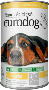 EURODOG drůběží konzerva 1240g