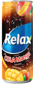 Relax Sycená limonáda příchuť cola mango 330ml