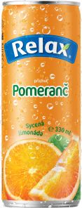 Relax Pomeranč sycená limonáda 330ml