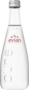 EVIAN Neperlivá 0,33l SKLO