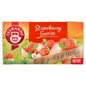 Teekanne World of Fruits Strawberry Sunrise ovocno-bylinný čaj 20 x 2,5g (50g)