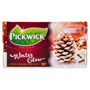 Pickwick Winter Glow černý čaj aromatizovaný s kořením a pomerančovým oplodím 20 x 2g (40g)