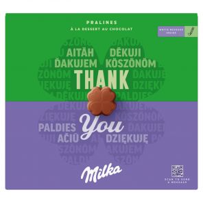 Milka bonboniéra Thank You, kakaová náplň 110g