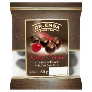 Dr. Ensa Višně v hořké čokoládě 80g