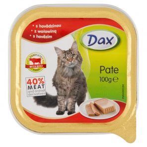 Dax Kompletní krmivo pro dospělé kočky s hovězím 100g