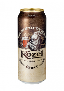 Velkopopovický Kozel Černý pivo výčepní tmavé 500ml