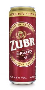 Zubr Grand 11, plech 0,5l