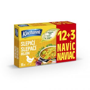 Kucharek Slepičí bujón 15 ks 150g