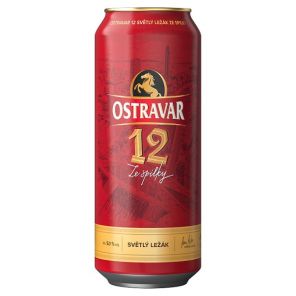 Ostravar 12 světlý ležák 0,5l