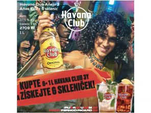 Havana Club Aňejo 3Y 6x1l 37.5% + 6xSKLO