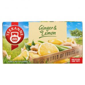 Teekanne World of Fruits Ginger & Lemon ovocno-bylinný čaj 20 x 1,75g (35g)