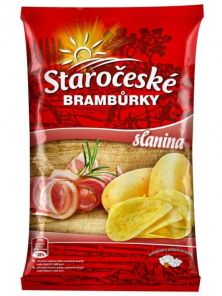 Staročeské brambůrky 80g slanina