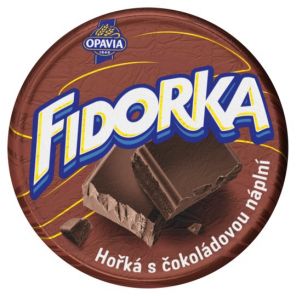 FIDORKA hořká s čokoládovou náplní 30g