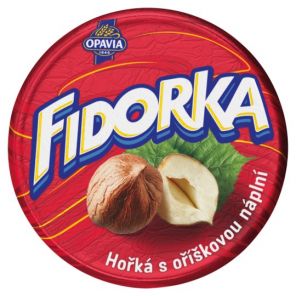 FIDORKA hořká s oříškovou náplní 30g