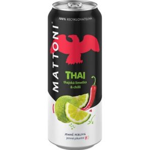 MATTONI THAI LIMETKA&CHILLI 0,5L PLECH