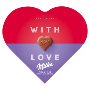 Milka bonboniéra I Love Milka, lískooříšková náplň 44g