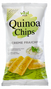 VITAL SNACK Quinoa Chipsy Creme Fraiche 60g